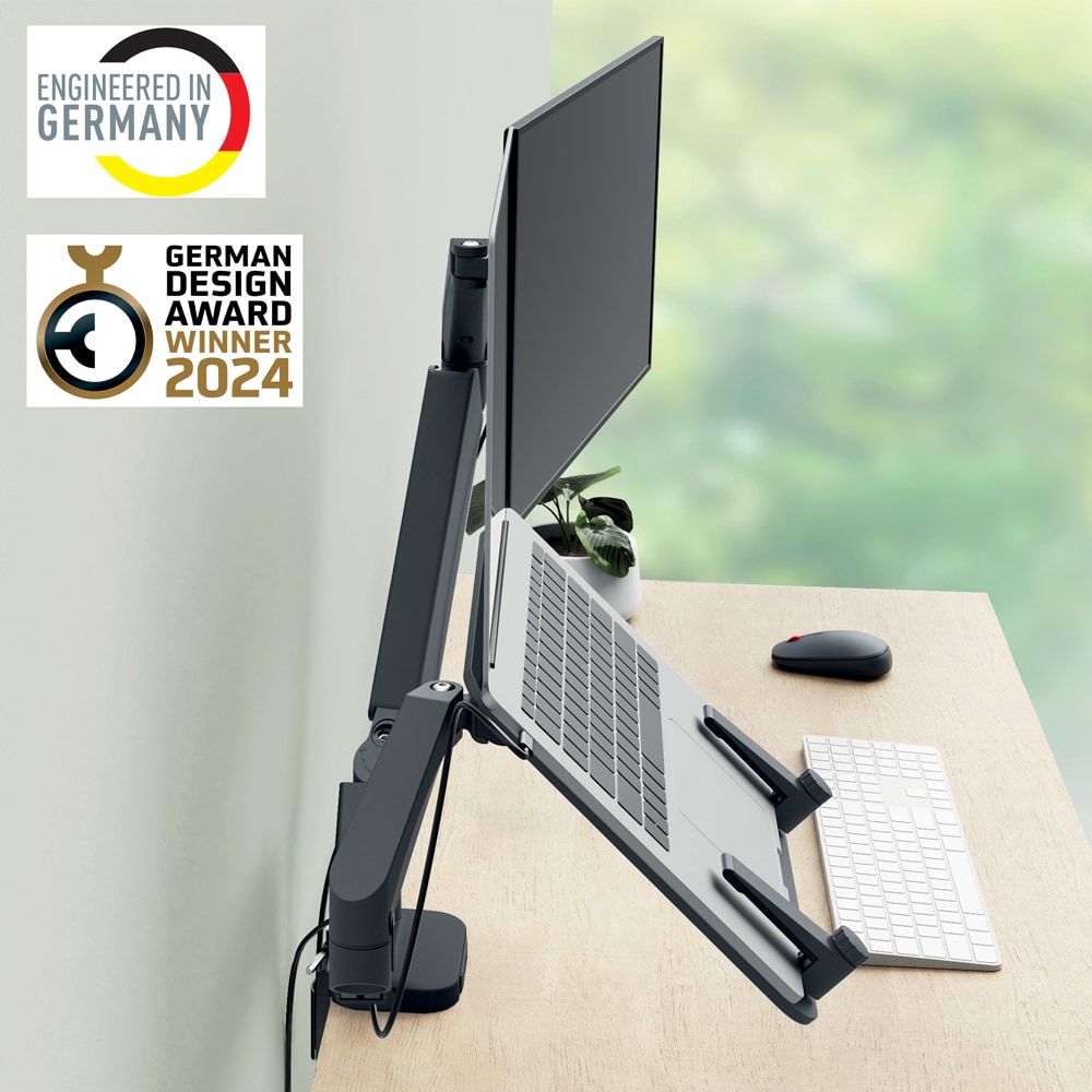 Suport monitor birou LEITZ Ergo, Suport laptop, 17-32", 9Kg