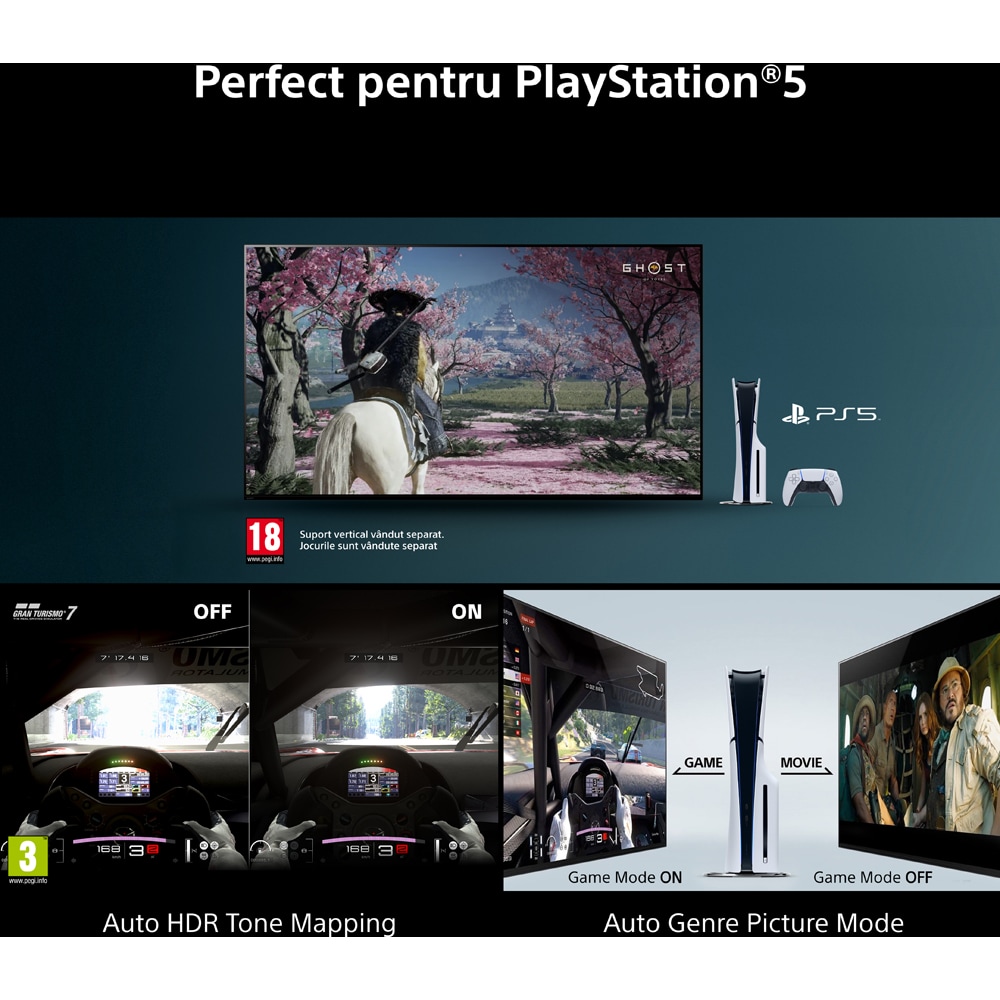 Televizor LED Smart SONY BRAVIA 3 II 65XR35M2, Ultra HD 4K, 164cm