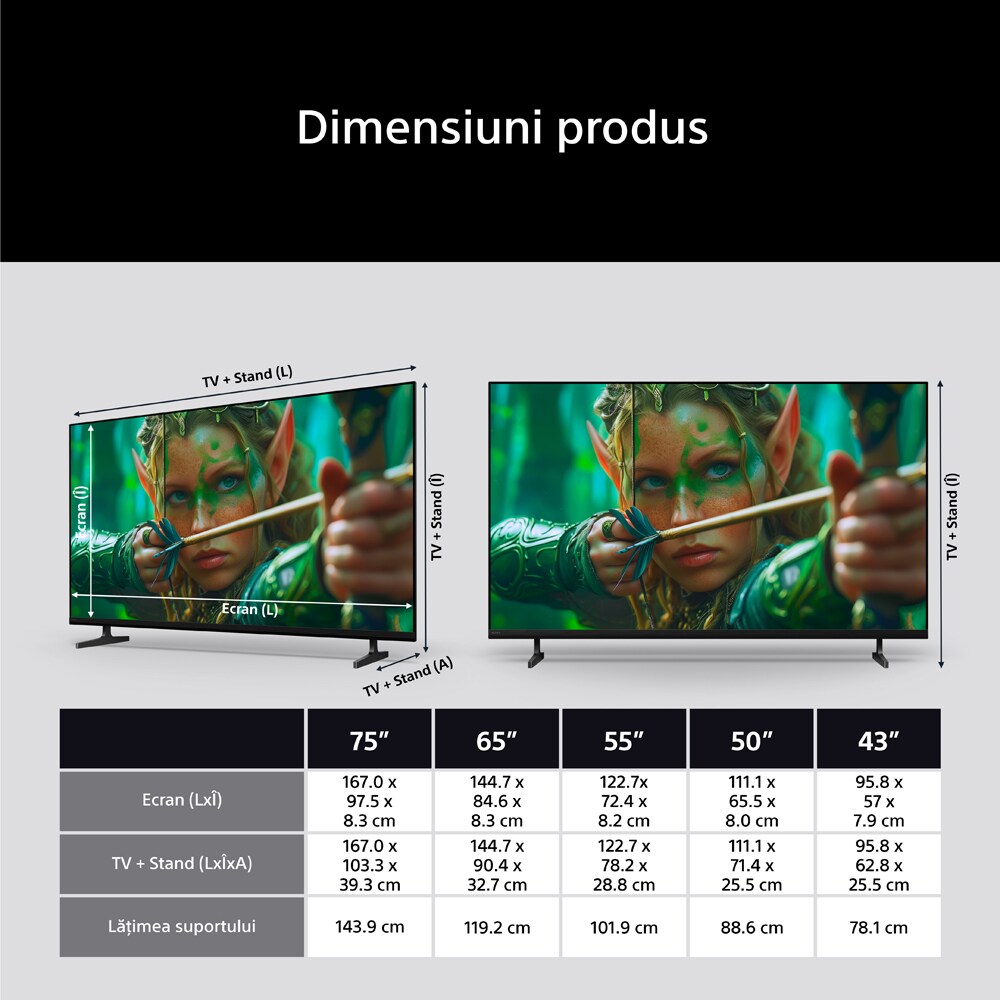 Televizor LED Smart SONY BRAVIA 2 II 65S25VM2, Ultra HD 4K, 164cm