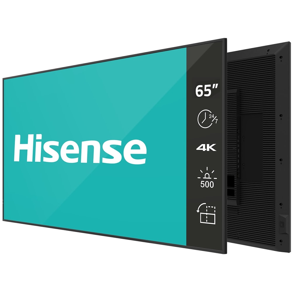 Display profesional HISENSE 65GM50D, 65", 4K UHD, 60Hz, Wi-Fi, Boxe, negru