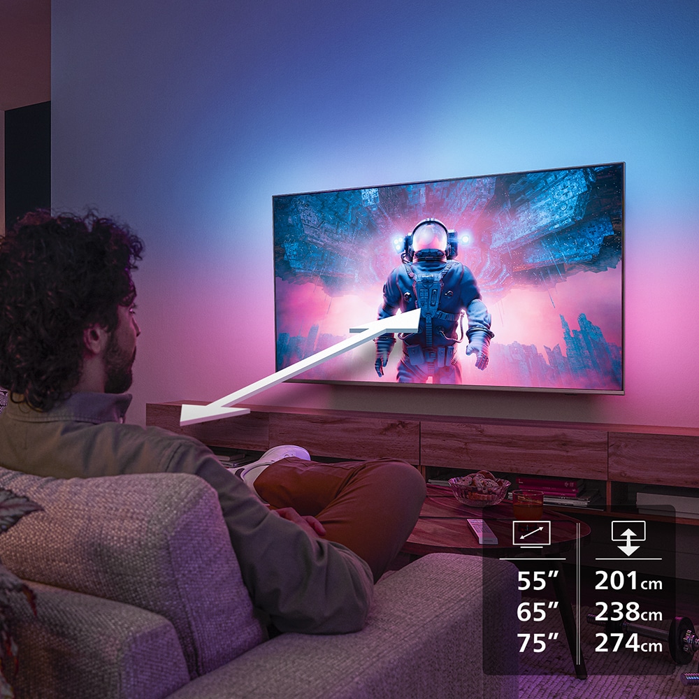 Televizor QD MiniLED Smart PHILIPS 65MLED920, Ultra HD 4K, HDR10+, 164cm
