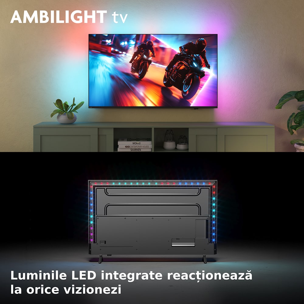 Televizor QD MiniLED Smart PHILIPS 65MLED920, Ultra HD 4K, HDR10+, 164cm