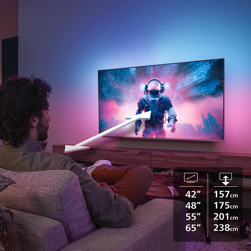 Televizor OLED PHILIPS 65OLED820, Ultra HD 4K, HDR10+, 164cm