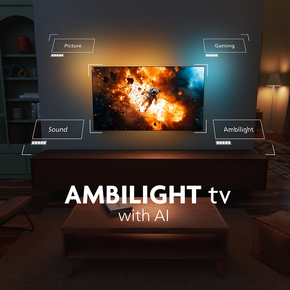 Televizor OLED PHILIPS 65OLED910, Ultra HD 4K, HDR10+, 164cm