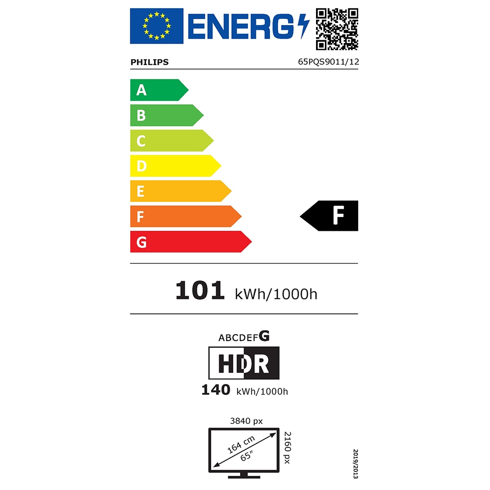 Televizor QLED Smart PHILIPS 65PQS9011, Ultra HD 4K, HDR10+, 164cm
