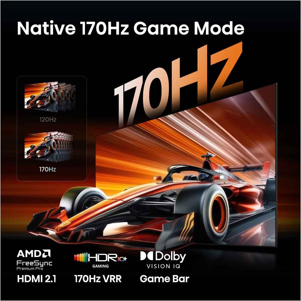 Televizor RGB Mini-LED ULED Smart HISENSE 65UR9S, Ultra HD 4K, HDR, 164cm