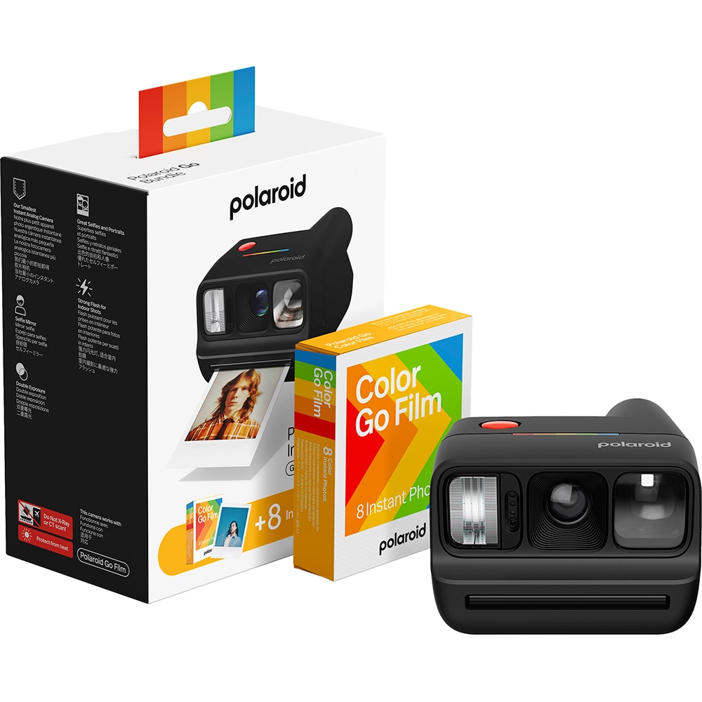 Aparat foto instant POLAROID Go Generation 3 Film Bundle, negru