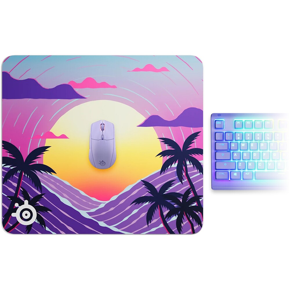 Mouse Pad Gaming STEELSERIES QcK Large, Neon Sunset