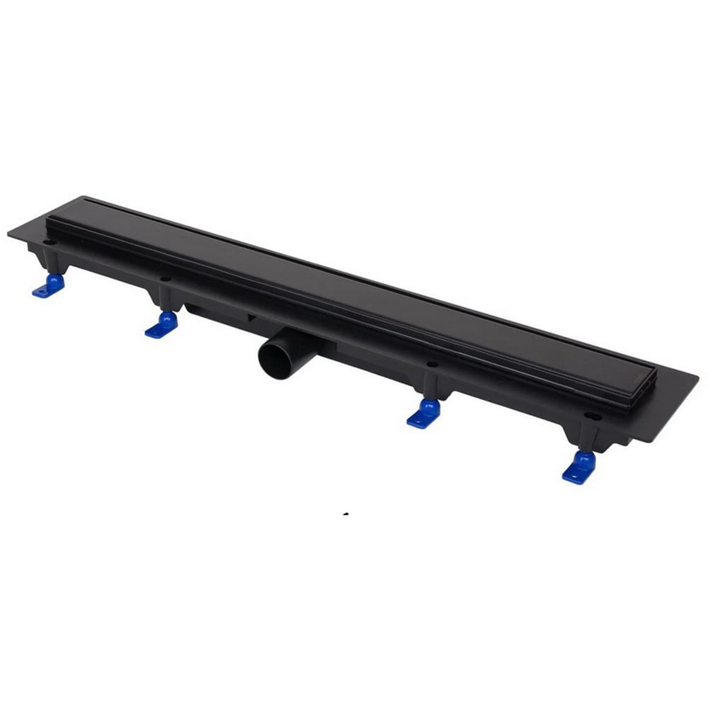 Rigola dus FLUIDMASTER 675024, gratar inox, D 40mm, 65 cm, negru