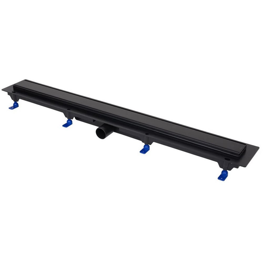 Rigola dus FLUIDMASTER 675026, gratar inox, D 40mm, 85 cm, negru