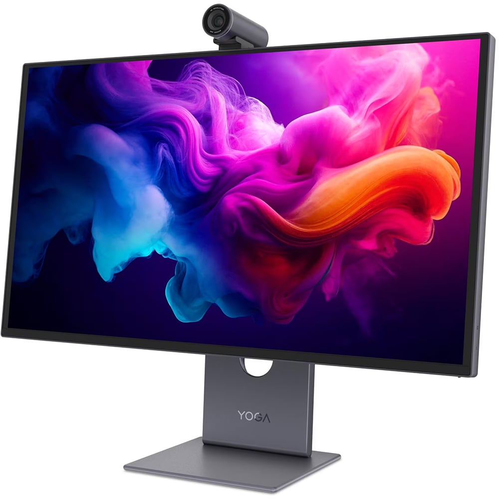 Monitor QD-OLED LENOVO Yoga Pro 27UD-10, 26.5", 4K UHD, 120Hz, AMD FreeSync Premium Pro, HDR400, webcam, boxe, gri