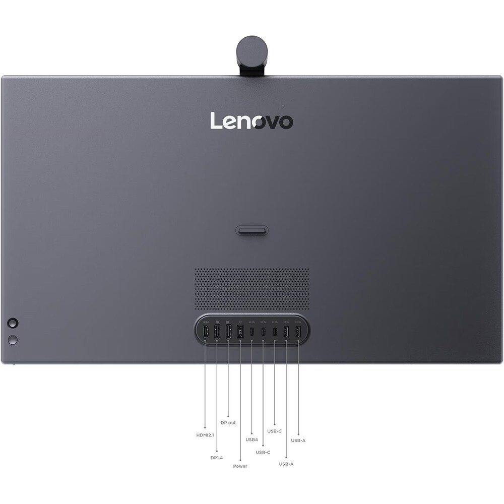 Monitor QD-OLED LENOVO Yoga Pro 27UD-10, 26.5", 4K UHD, 120Hz, AMD FreeSync Premium Pro, HDR400, webcam, boxe, gri