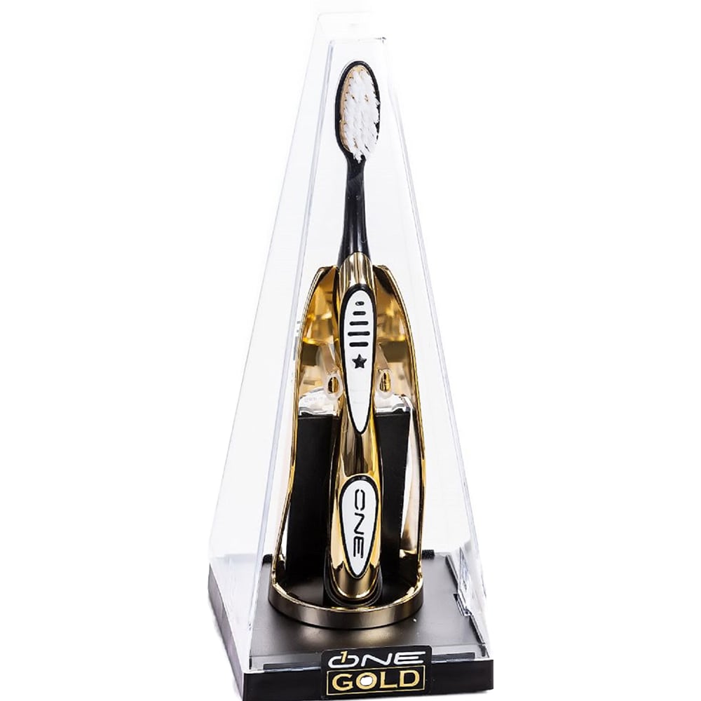 Periuta de dinti ONE GOLD Aur 24K, multicolor