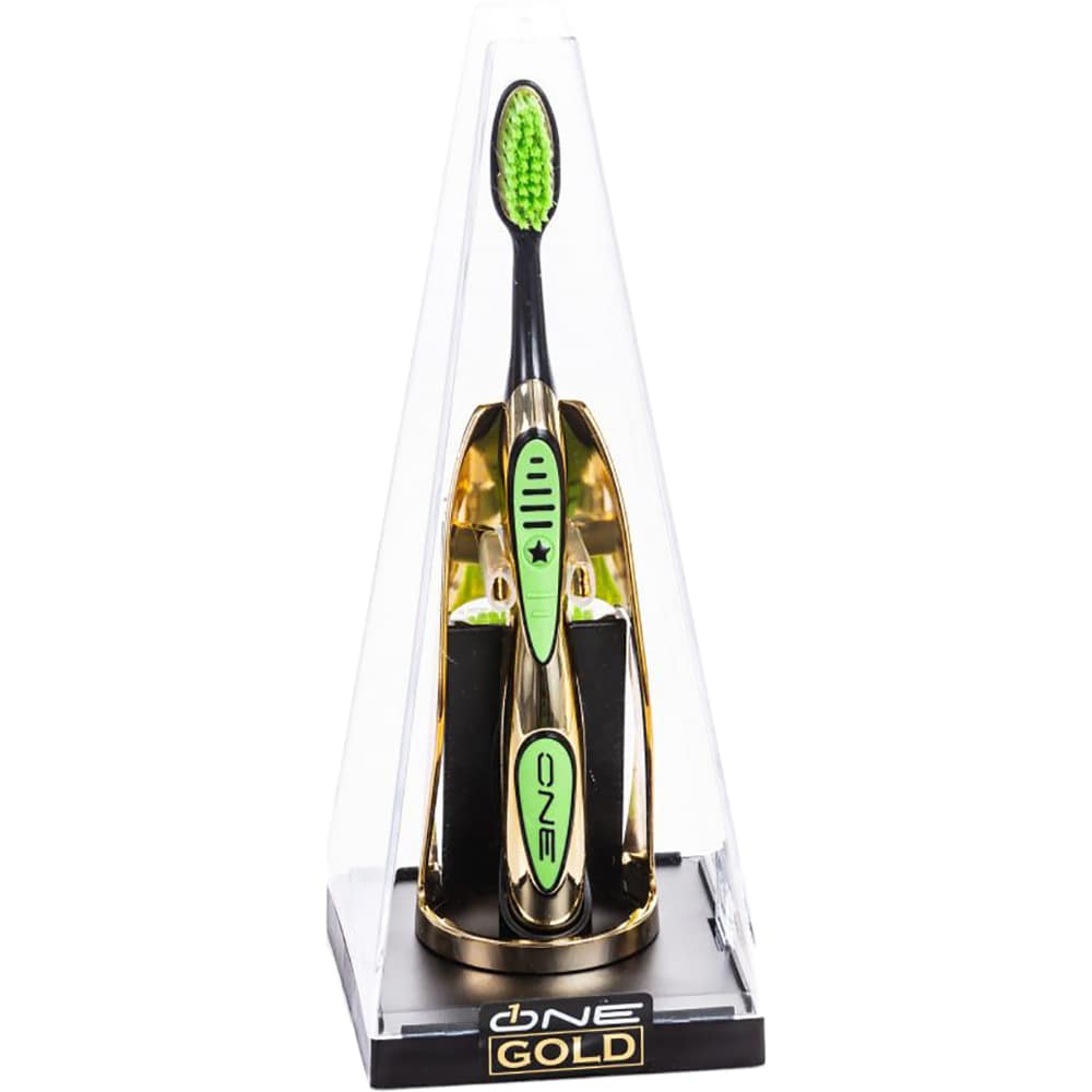 Periuta de dinti ONE GOLD Aur 24K, multicolor