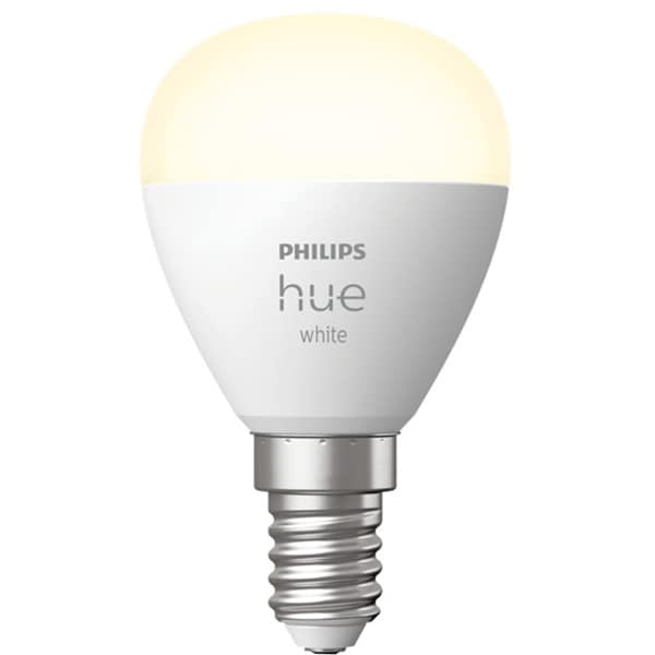 Bec LED Smart PHILIPS Hue 8719514356696, E14, 5.7W, 470lm, lumina calda 
