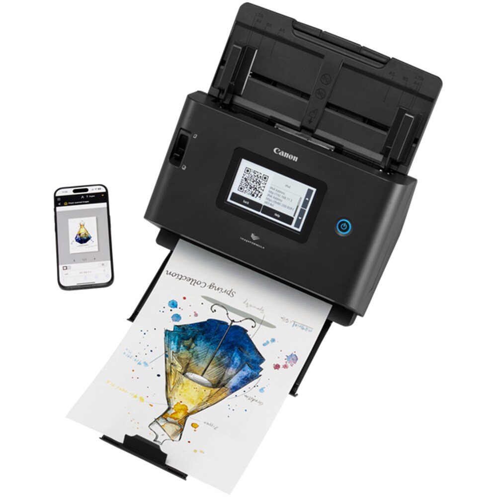 Scanner CANON imageFORMULA DR-S350NW, A4, USB, Retea, Wi-Fi, negru