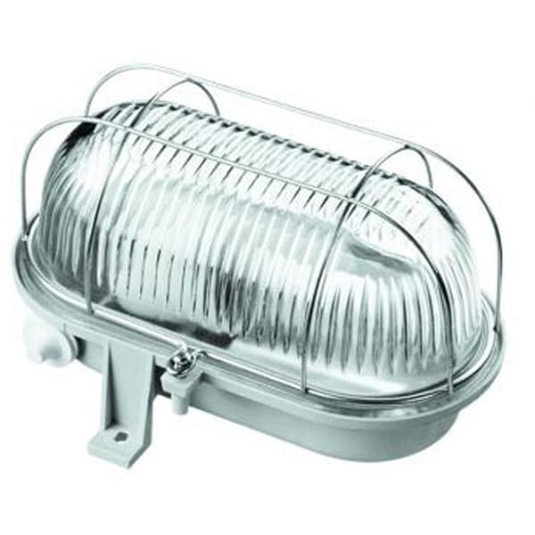 Lampa ovala de exterior GAO 6909H, 60W, IP44, gri