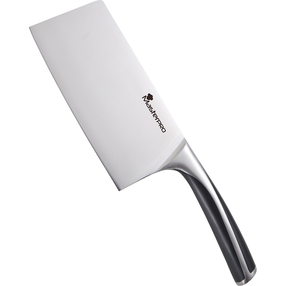 Cutit Chopper MASTERPRO Elegance, 17.5cm, inox, negru