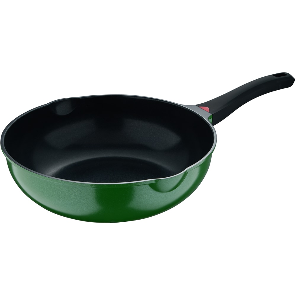 Tigaie wok BERGNER Vibrance BG-57273-GR-RO, 30cm, aluminiu, verde