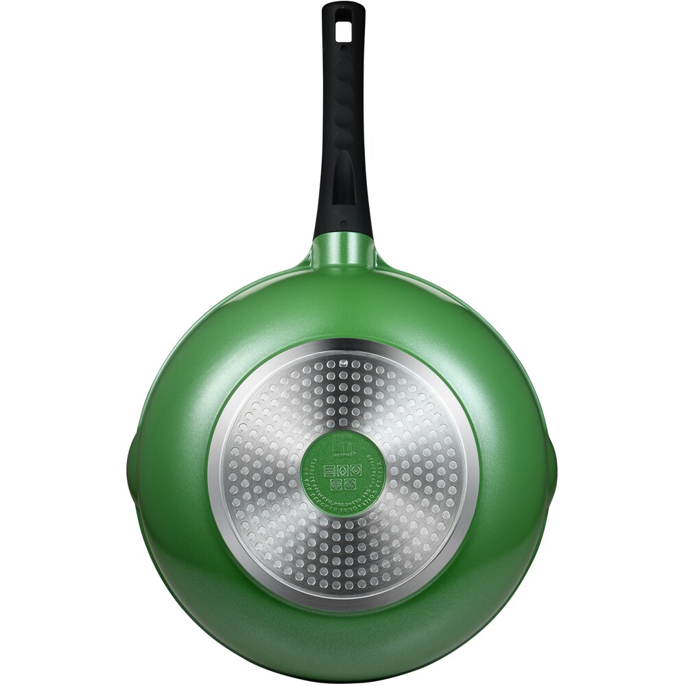 Tigaie wok BERGNER Vibrance BG-57273-GR-RO, 30cm, aluminiu, verde