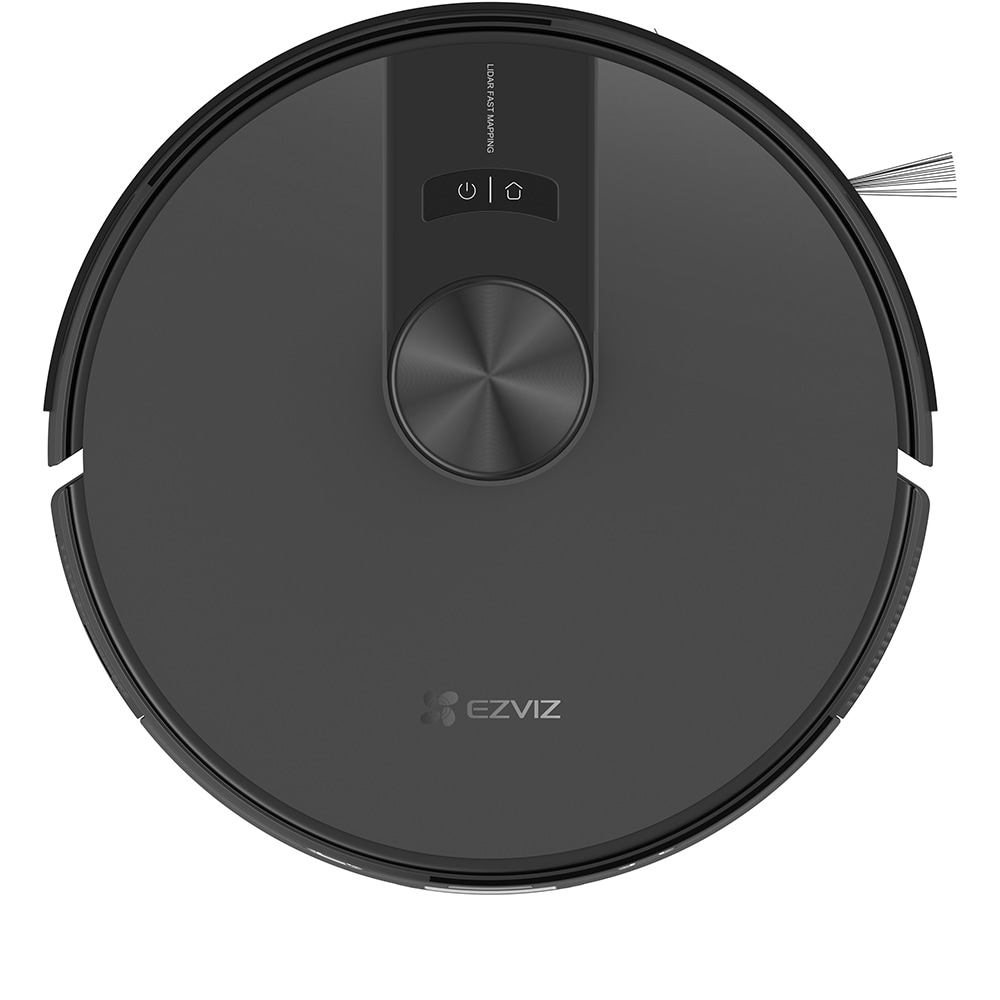 Aspirator robot EZVIZ RE4 Plus, 0.35l, 24.1V, autonomie max 240 min, Wi-Fi, functie mop, negru