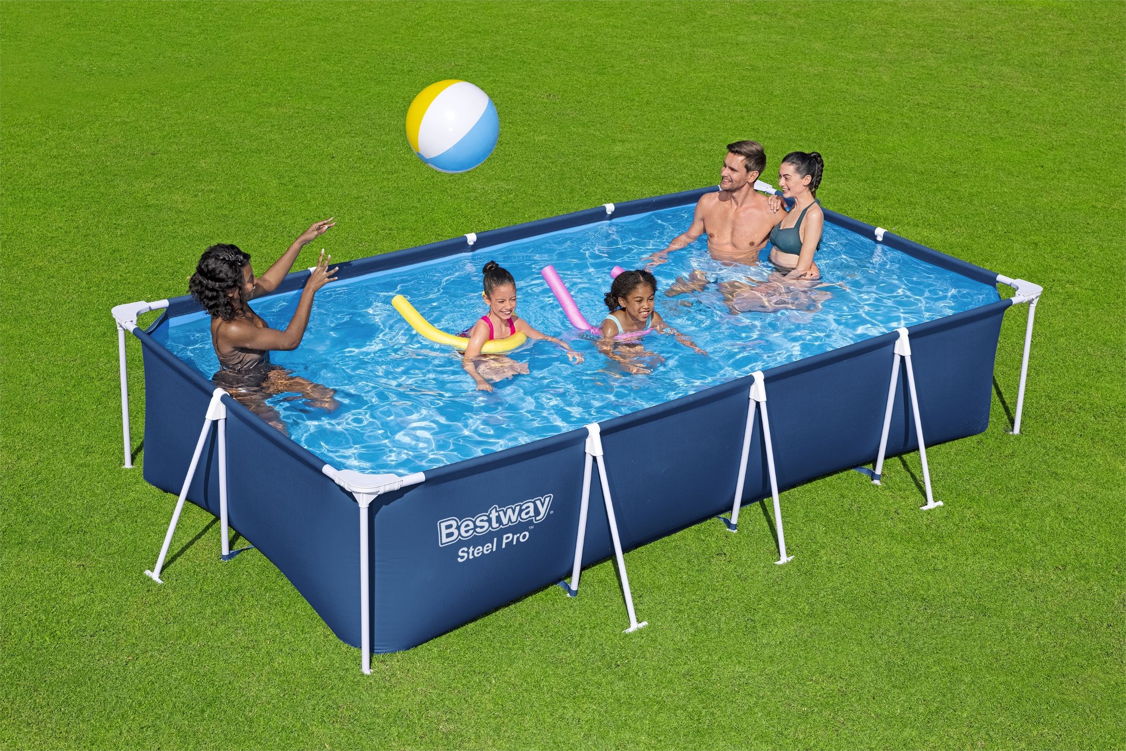 Piscina BESTWAY, 400 x 211 x 81 cm, albastru