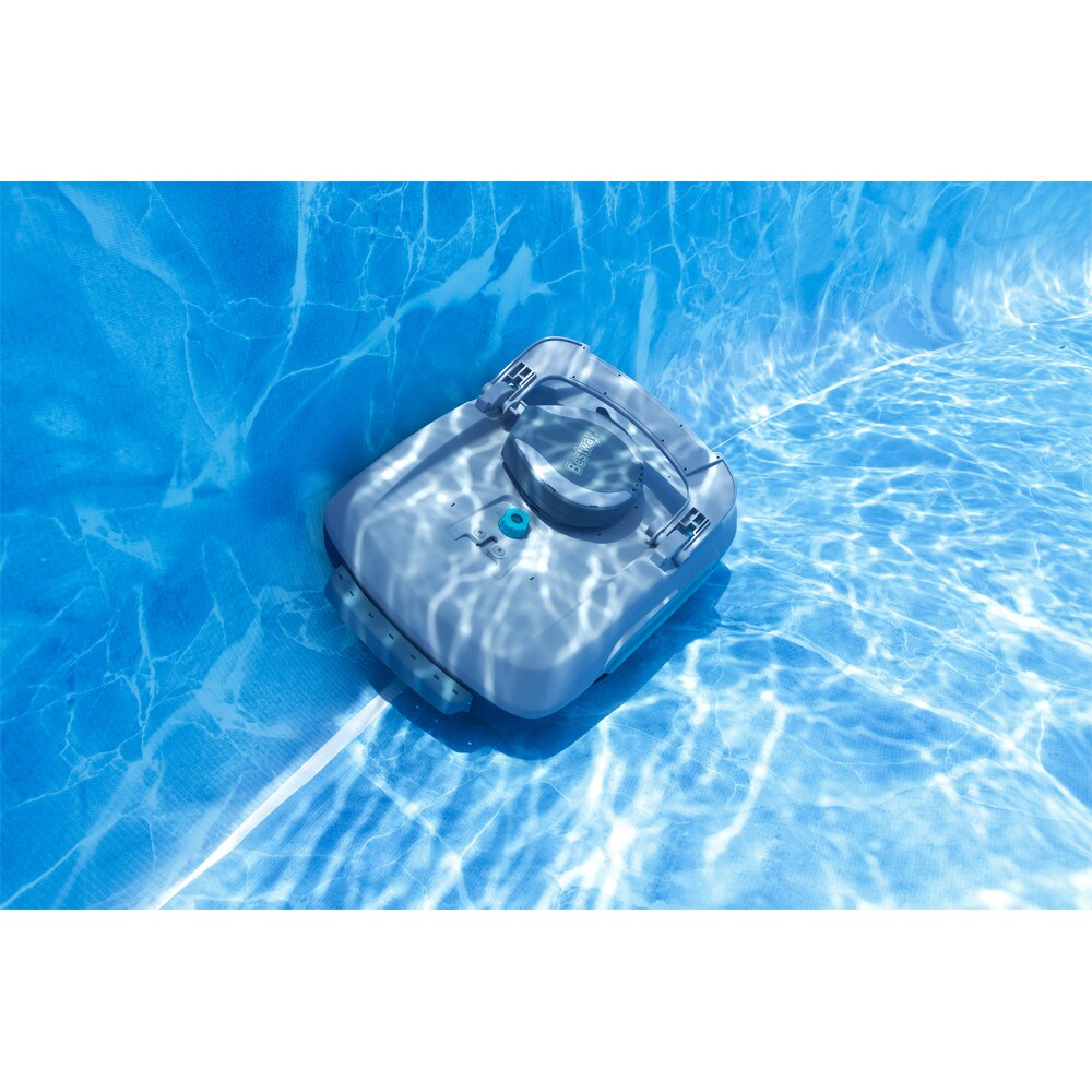 Robot curatare piscina 2 in 1 BESTWAY Aquatronix G300 cu skimmer de suprafata, autonomie 120 de minute, curatare pana la 50 mp, gri