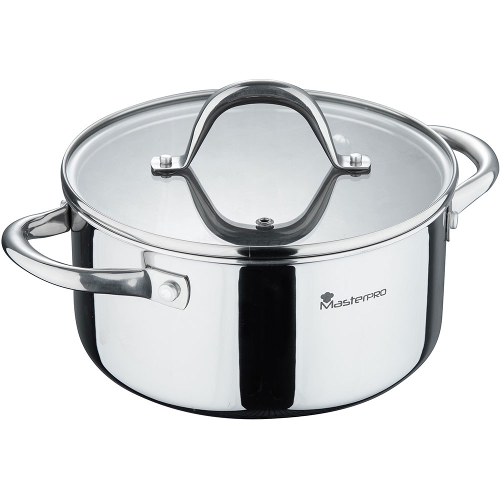 Cratita MASTERPRO Wild Hi-Tech, 2.7l, 20cm, inox, argintiu
