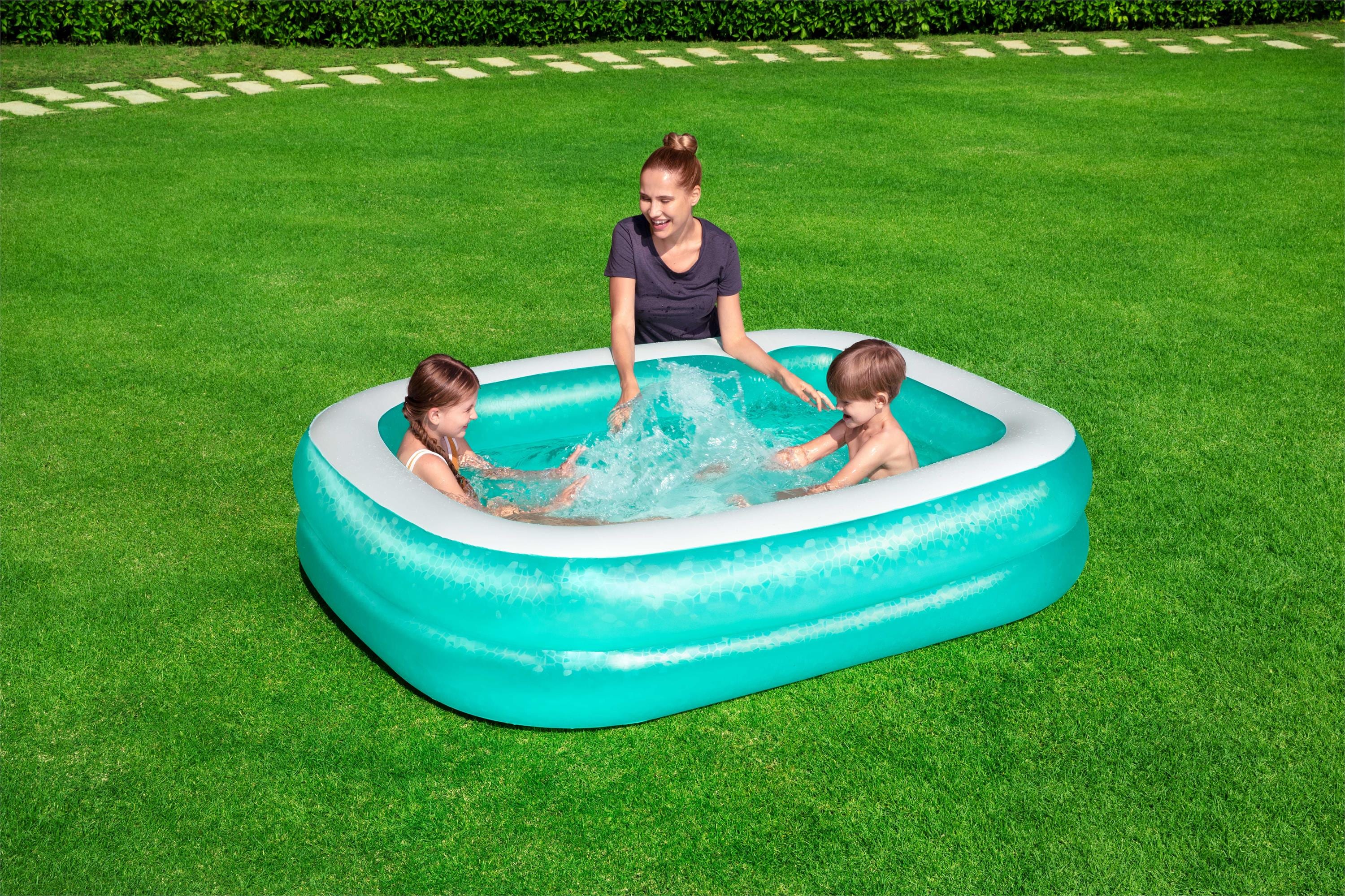 Piscina gonflabila BESTWAY, dreptunghiulara, 201 x 150 x 51 cm, 450 L