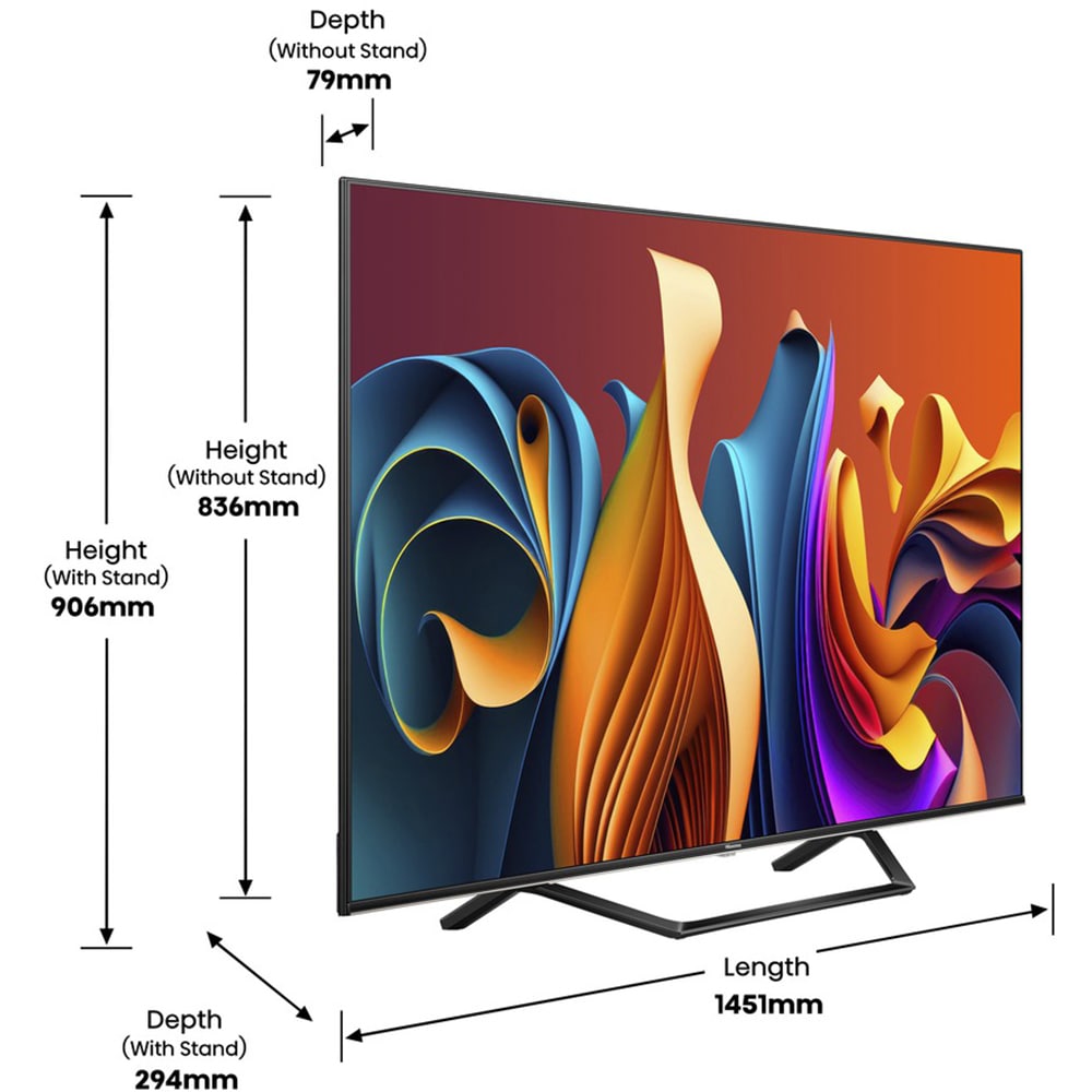 Televizor QLED Smart HISENSE 65A7NQ, Ultra HD 4K, HDR, 164cm