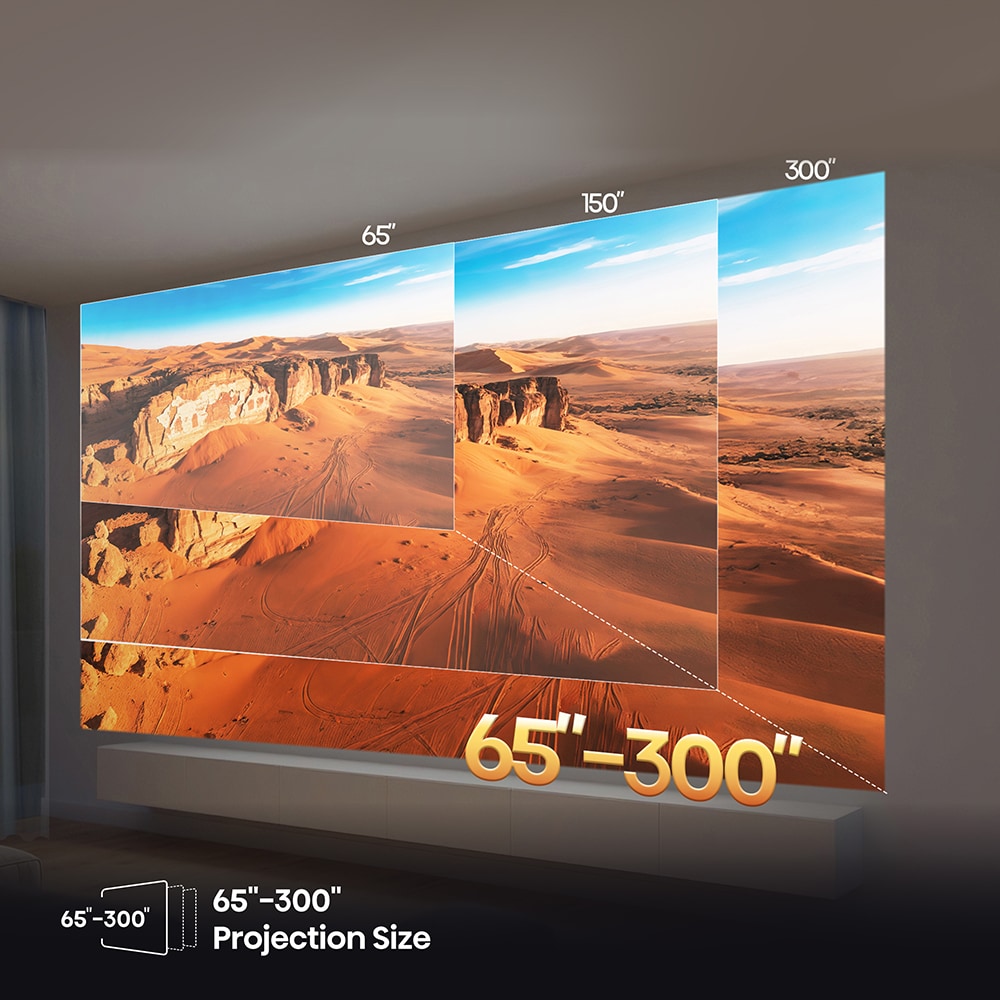 Mini Proiector Smart HISENSE C3, Ultra HD 4K, HDR10+, 165-762cm