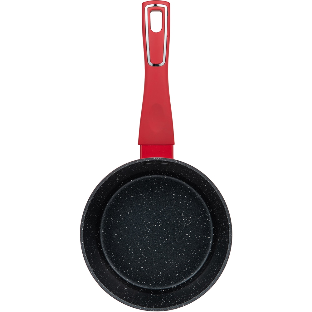 Cratita cu capac BERGNER Red Line BG-35388-RD, 1.18l, 16cm, aluminiu forjat, rosu