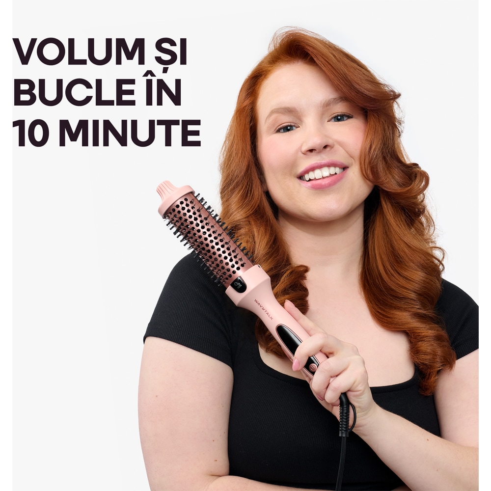 Perie termica WAVYTALK Blowut Boost 206, 5 trepte de temperatura, roz