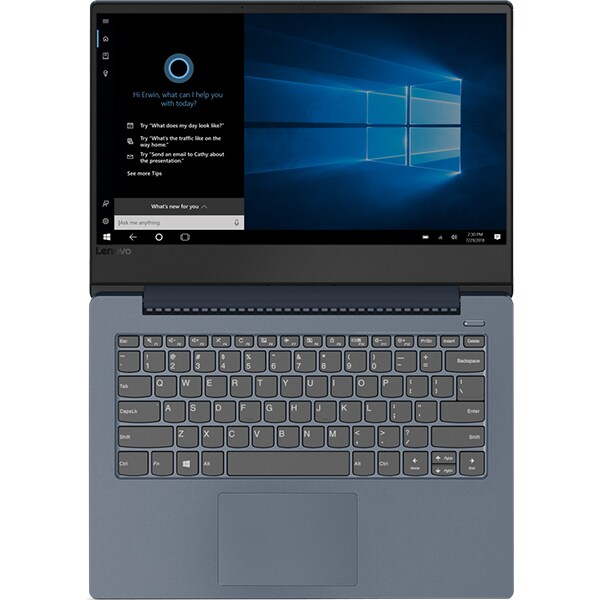 Laptop LENOVO IdeaPad 330S-14IKB, Intel Core i3-8130U pana la 3.4GHz, 14" Full HD, 4GB, 1TB, Intel UHD Graphics 620, Free Dos, Midnight Blue
