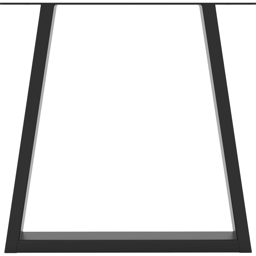 Picior masa stil industrial, 38 x 38.2 x 6 cm, trpapez, negru