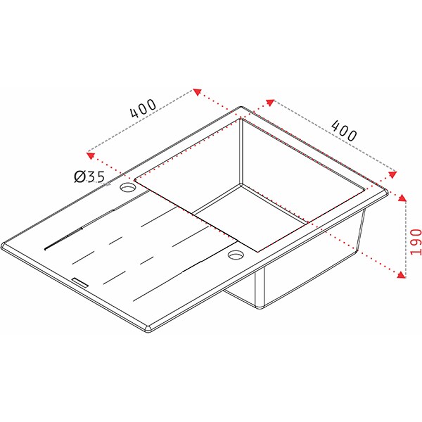 Chiuveta bucatarie PYRAMIS Class Plus, 1 cuva, picurator reversibil, compozit granit, bej