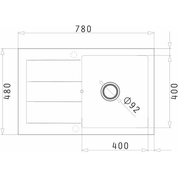 Chiuveta bucatarie PYRAMIS Class Plus, 1 cuva, picurator reversibil, compozit granit, bej