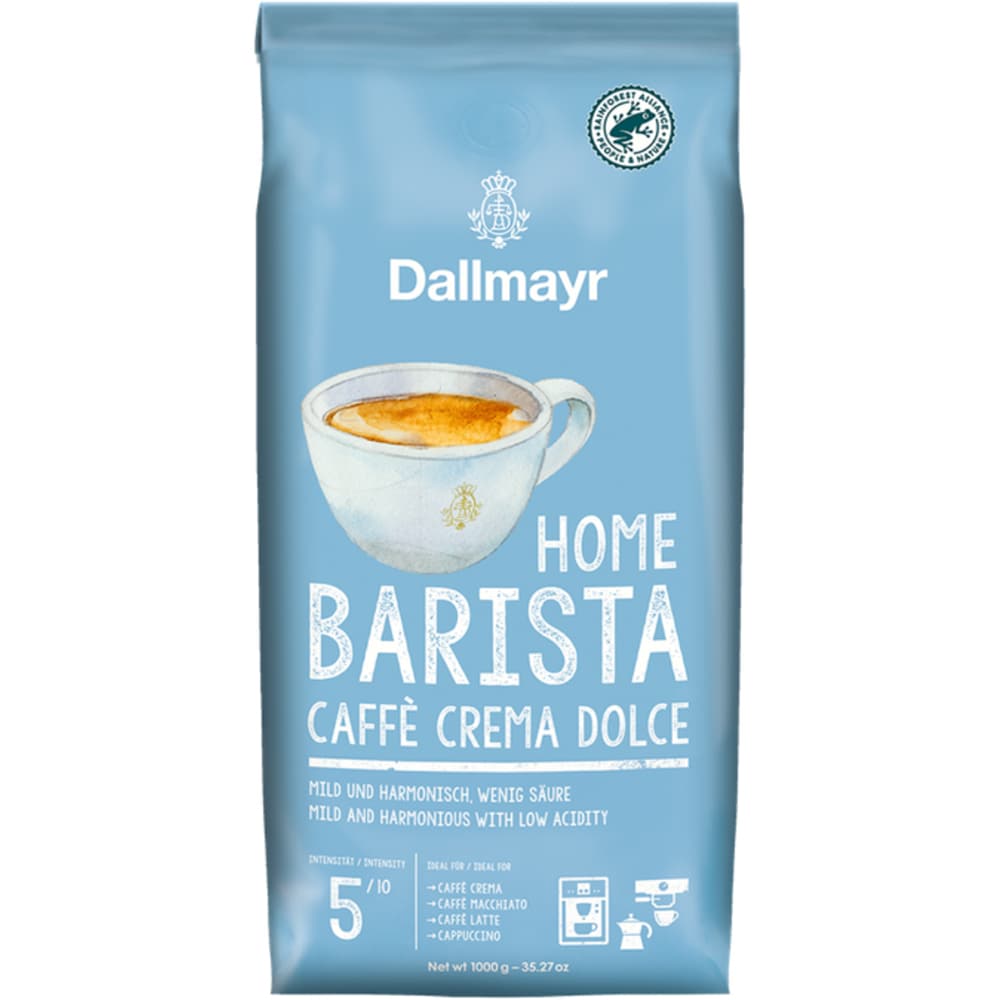 Cafea boabe DALLMAYR Home Barista Crema Dolce, 1000g