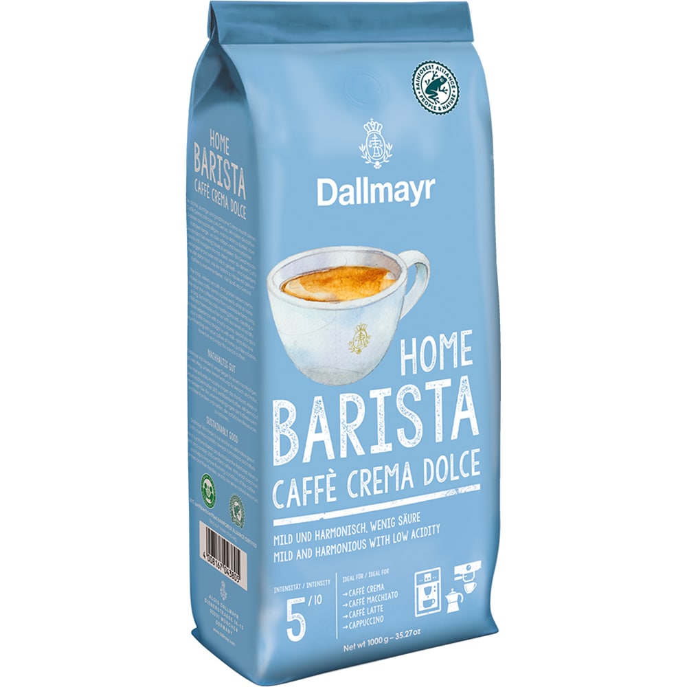 Cafea boabe DALLMAYR Home Barista Crema Dolce, 1000g