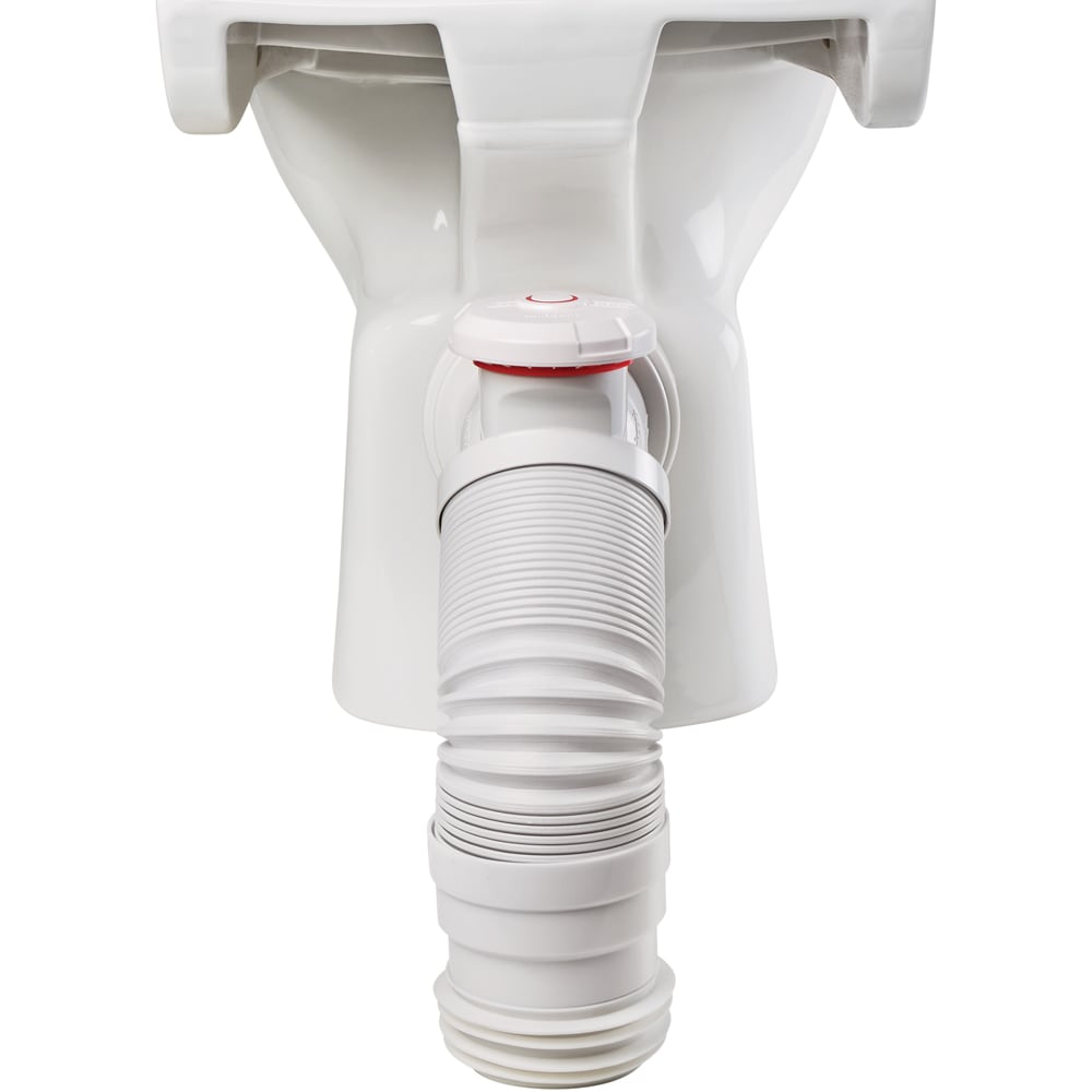 Racord WC antivacuum 2in1 WIRQUIN Air Connect 70725181, polipropilena, 260-475 mm, alb