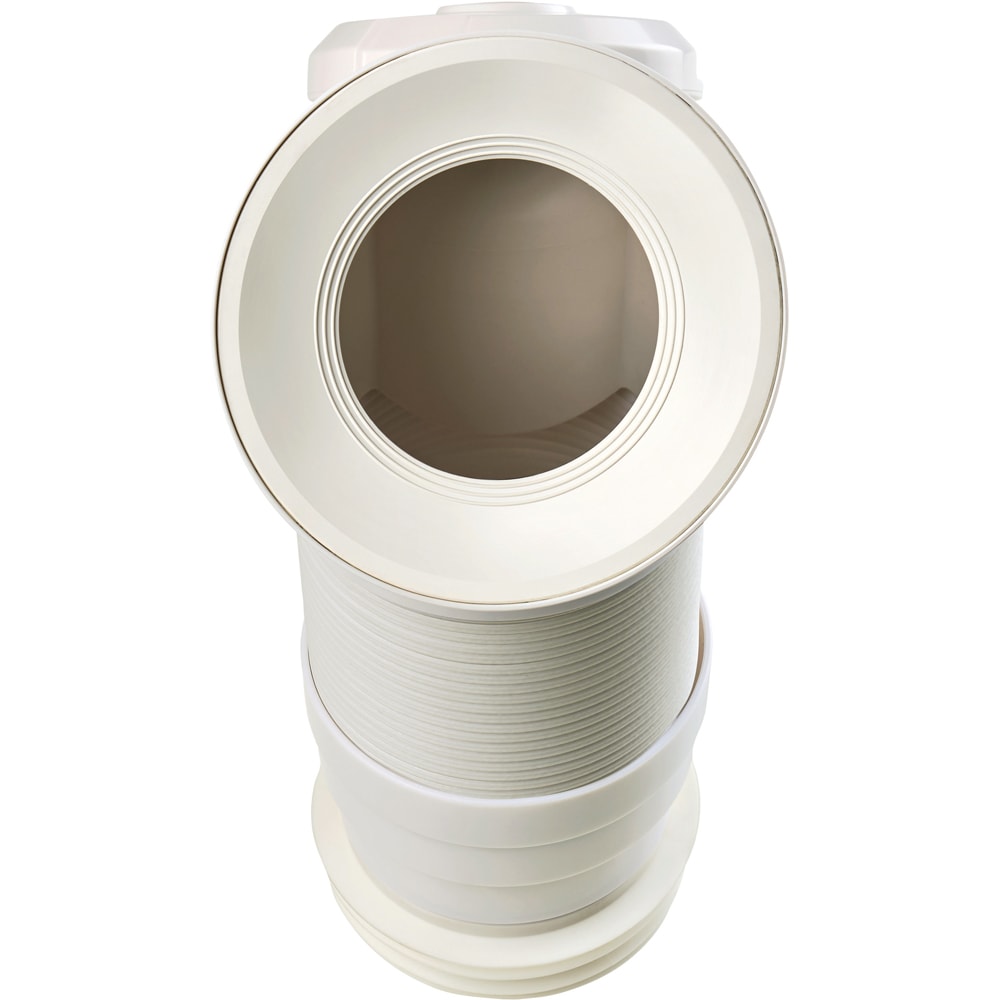 Racord WC antivacuum 2in1 WIRQUIN Air Connect 70725181, polipropilena, 260-475 mm, alb