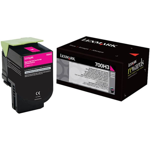 Toner original LEXMARK XL 70C0H30 700H3, magenta