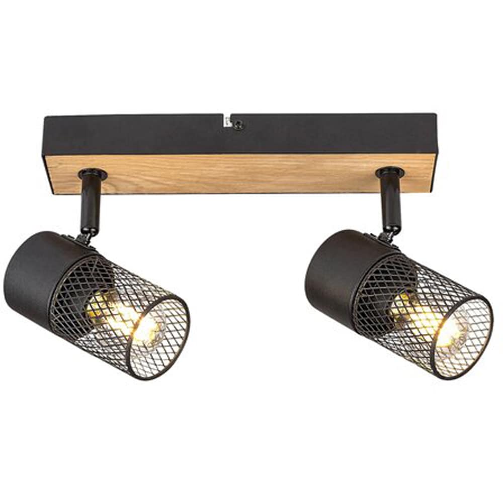 Plafoniera RABALUX Metta, E14, 2x40W, IP20, negru