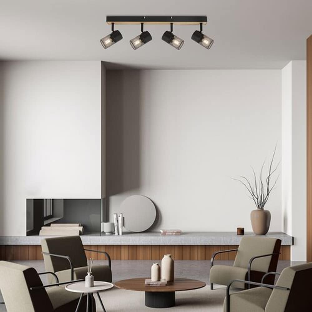 Plafoniera RABALUX Metta, E14, 4x40W, IP20, negru