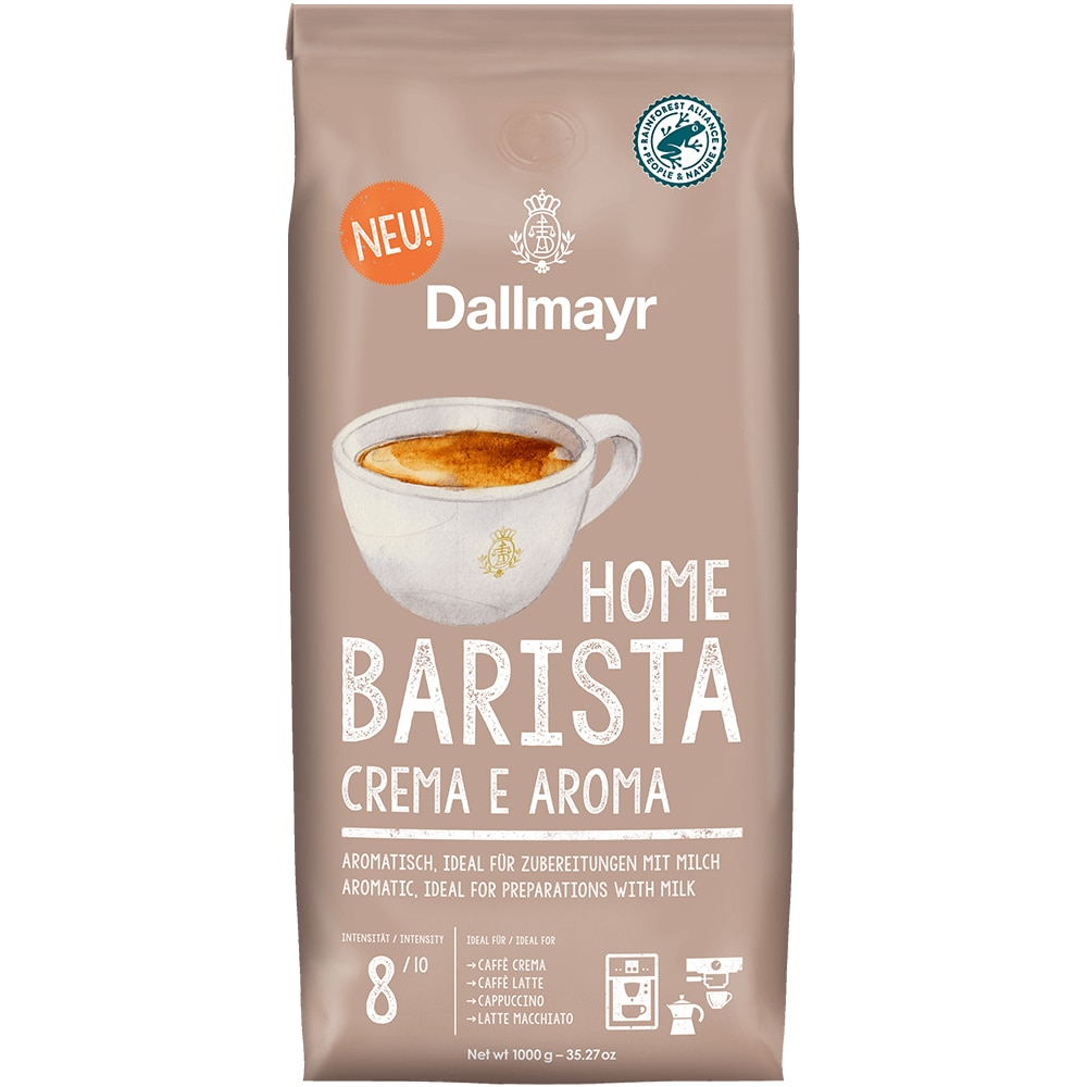 Cafea boabe DALLMAYR Home Barista Crema E Aroma, 1000g