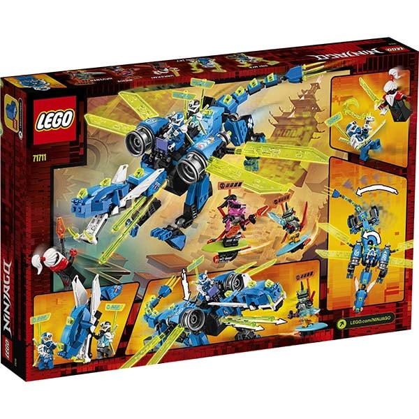 LEGO Ninjago: Dragonul cibernetic al lui Jay 71711, 8 ani+, 518 piese