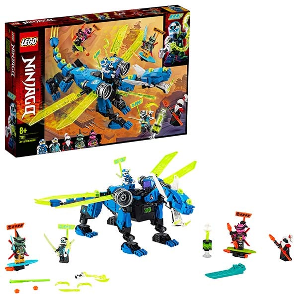 LEGO Ninjago: Dragonul cibernetic al lui Jay 71711, 8 ani+, 518 piese