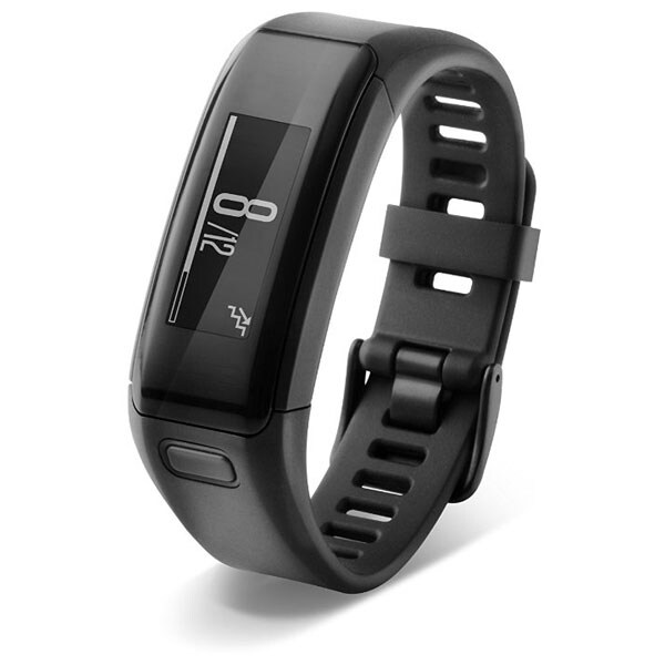 Bratara fitness GARMIN Vivosmart HR, Android/iOS, silicon, negru