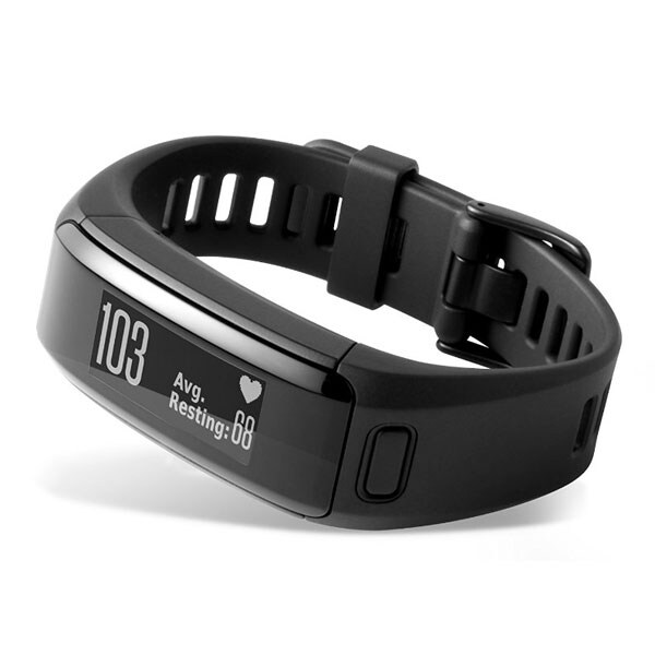 Bratara fitness GARMIN Vivosmart HR, Android/iOS, silicon, negru