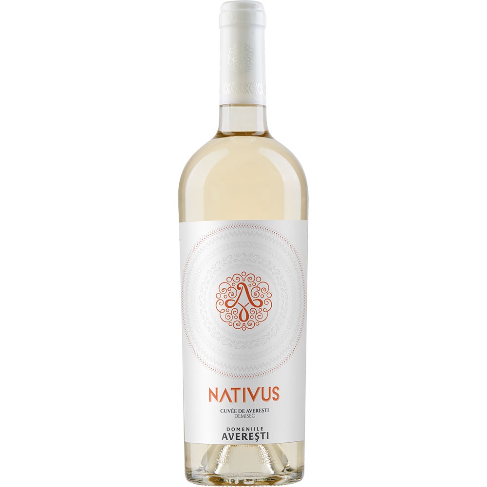 Vin alb demisec Nativus Cuvee de Averesti, 0.75L